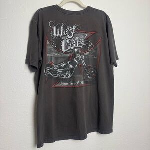 West Coast Chopper Long Beach California Graphic TShirt‎
